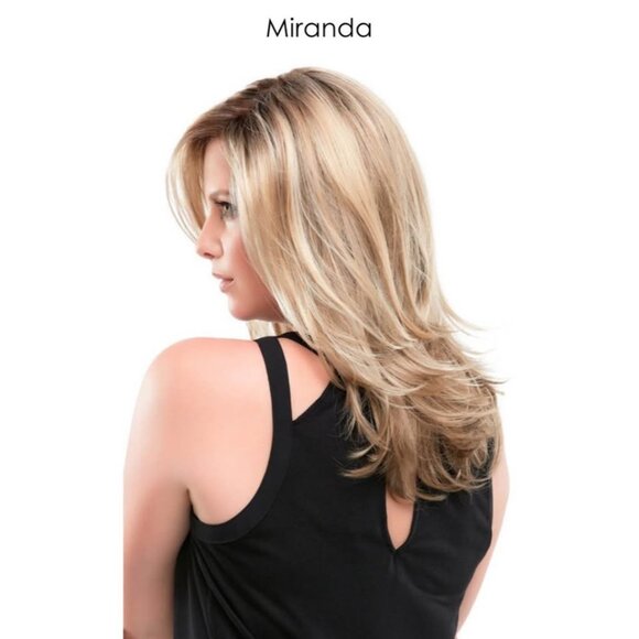 Jon Renau Miranda Synthetic Hair Wig Shaded Praline 12FS8 Medium Length Fringe - Picture 1 of 6